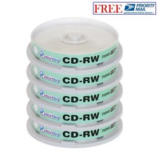 50 Pack Smartbuy CD-RW 1-12X 700MB/80Min High Speed Branded Logo Rewritable Disc picture