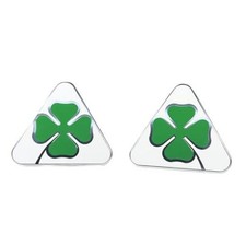 3D Four-Leaf Clover Micro-Stamp Decorative Sticker for Alfa Romeo Giulia picture