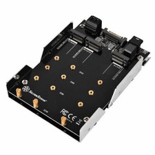 Silverstone SDP12 2xSATA M.2 SSD & 1xNVMe M.2 SSD to 3.5inch Drive Bay Adapter picture