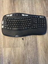 Logitech K350 Wireless Wave Ergonomic Keyboard + USB Working Condition picture