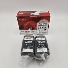 NEW Ankink Canon PIXMA PG-243XL High Yield Black Ink Cartridges (2-Pack) SEALED picture