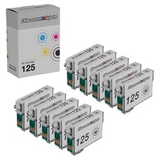 10PK Black Ink Cartridge for Epson 125 T125120 NX125 NX127 NX130 WorkForce 320 picture