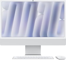 Apple iMac 24-inch (512GB SSD, Apple M4, 16GB, 10-Core GPU) Silver - MWUV3LL/A picture