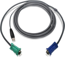 USB KVM Cable, 10 Feet, G2L5203U, Dark Gray picture