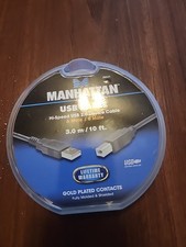 Manhattan 6-Feet Hi-Speed USB Cable A Male/Mini-B Male, Gold Plated Contacts picture