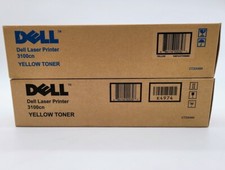 lot of 2 Genuine New Dell CT200484 Yellow Toner Cartridge 3000cn 3100cn picture