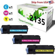 3PK DE2135 2135 Toner Cartridge 2130 2135 Laser Printer CYM picture
