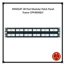 PANDUIT 48 Port Modular Patch Panel Frame CPP48WBLY from Japan New picture