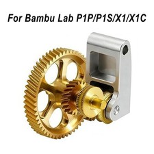 Upgraded Extruder Hardened Steel Gear For Bambu Lab P1P/P1S/X1/X1C 3D Printer picture