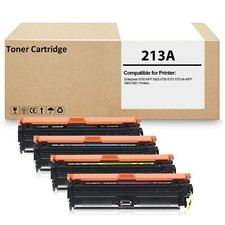 4 Pack 213A W2130A W2131A W2132A W2133A Toner Cartridge for MFP 6800 6801 5700 picture