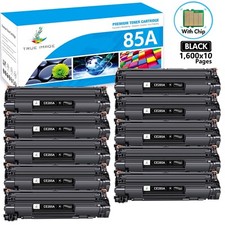 10x CE285A 85A BLACK Toner Cartridge for HP LaserJet P1003 Pro M1216nf M1217nfw picture