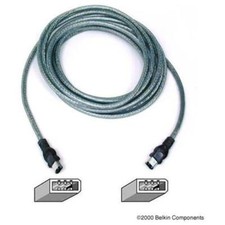Belkin IEEE 1394 6-Pin to 6-Pin FireWire Cable: 4.5 meter Male-to-Male Clear Ice picture