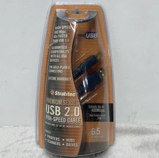 Stratitec Premium Series 6.5 Feet USB 2.0 24K Gold Connectors - High Speed Cable picture