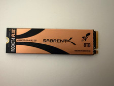 Sabrent Rocket 4 Plus 8TB M.2 NVMe SSD PCIe 4.0 SB-RKT4P-8TB 97% Health Used picture