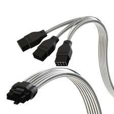 12VHPWR GPU Power Extension Cable Fits NVIDIA RTX 12+4 To 3x8 Pin PCIe 40cm picture