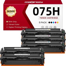 5-Pack Toner Megain 2-Black+Cyan+Magenta+Yellow With Chip BN 075H Compatible picture