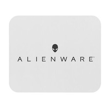 Alienware Logo, Themed White Gaming Mouse Pad (Rectangle) picture