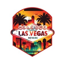 Las Vegas Nevada Souvenir Decorative Flat Magnet or Sticker picture