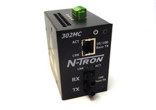 Red Lion N-Tron 302MC-ST 10/100BaseTX 10/100BaseFX Copper-Fiber Media Converter picture