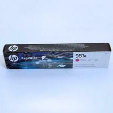 New Sealed Genuine HP 981A Page Wide Magenta Ink Cartridge J3M69A 2025 picture