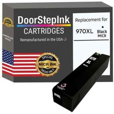 DoorStepInk Compatible Ink Cartridges For HP 970XL (CN625AM) Black MICR-USA picture