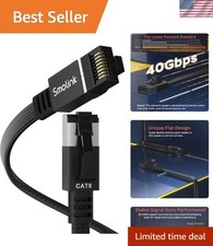 Versatile 100ft Cat 8 Ethernet Cable - Fast 40Gbps for Home & Office Use picture