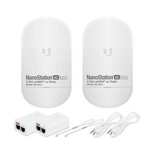 Pre-Configured Bundle of 2 Ubiquiti airMAX NanoStation 5AC LOCO - 2 Units Kit... picture