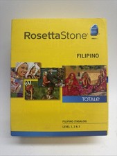 ROSETTA STONE Filipino (Version 4) 4 Disc Level 1, 2, & 3 COMPLETE SEALED 🔥 picture