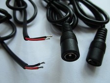 20 pcs DC Power 5.5x2.1mm Female Jack Connector 22AWG Cable 200cm 2m New picture