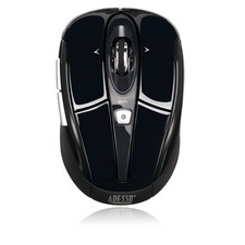 Adesso 2,4 GHz wireless programmable Nano mouse Black picture