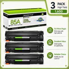 3PK High Yield 85A Toner Cartridge Fit For HP Laserjet P1102 P1102W P1102WHP picture