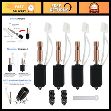4 Pack Ceramic Hotend Kit - 0.25/0.4/0.6/0.8MM Nozzles, 2 Steel Nozzles, High Te picture