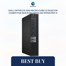 Dell OptiPlex 7040 Micro Core i5 Desktop Computer 16GB RAM 240GB SSD Windows 11 picture