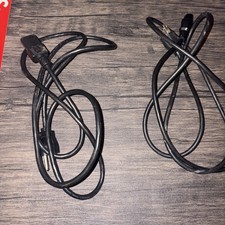 Power Cord Cable For 3 Prong Standard PC Computer TV Monitor 6' Long Black (Pair picture