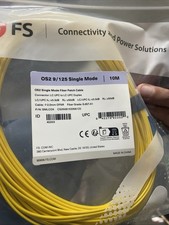 New FS 9/125 Single Mode fiber cable 10M LC/UPC -LC/UPC Simplex OS2 picture