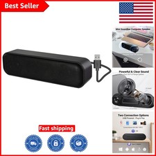 Versatile USB Mini Soundbar - Easy Setup with Volume Control & Mute Function picture
