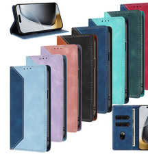 Flip Splice Leather Card Wallet Cover Case For A23 A24 A12 A14 A15 A13 Xcover 7 picture