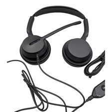 Yealink UH34 Dual Wired USB Headset Black Noise Canceling Mic In-Line Controls picture
