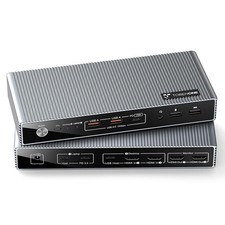 TobenONE Dual Monitor KVM Switch Dock 2 PC 2 Monitors 4K60 USB-C HDMI 100W picture