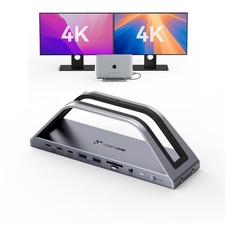 TobenONE MacBook Pro Docking Station Dual 4K Monitor, 150W Charger, 7 USB picture