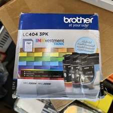 Brother Genuine LC404 3PK Magenta/Cyan/Yellow Ink Cartridge Set New exp. 4/2027 picture