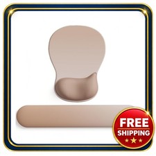 ergonomic gel wrist rest mouse pad with memory foam keyboard support picture