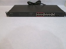 TP-LINK TLSL1218MP Ethernet Switch Rack 100Mbps 16 Ports picture