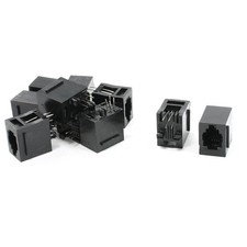 10 Pcs RJ9 RJ10 RJ22 4P4C Handset Cord Sockets Vert PCB Jacks 15mm Length picture