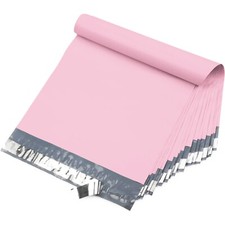 12X15.5 M5-1000pcs POLY MAILERS SHIPPING ENVELOPES PLASTIC BAGS-Light Pink picture