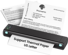 Phomemo M08F Thermal Printer Bluetooth Portable for Travel or 8.5