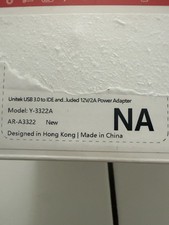 Unitek USB 3.0 to IDE Adapter w/ Power Adapter 12V Y-3322A AR-A3322 picture