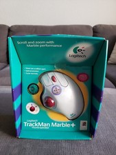 LOGITECH TRACKMAN MARBLE PLUS TRACKBALL MOUSE MICE - NEW OLD STOCK  picture
