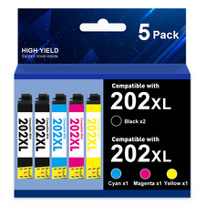 T202 202XL Ink Cartridges for Epson 202XL WorkForce WF-2860 XP-5100 Printer Ink picture