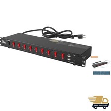 6ft Rack Mount PDU - 9 Outlets with Individual Switches & Fast Charging Ports picture